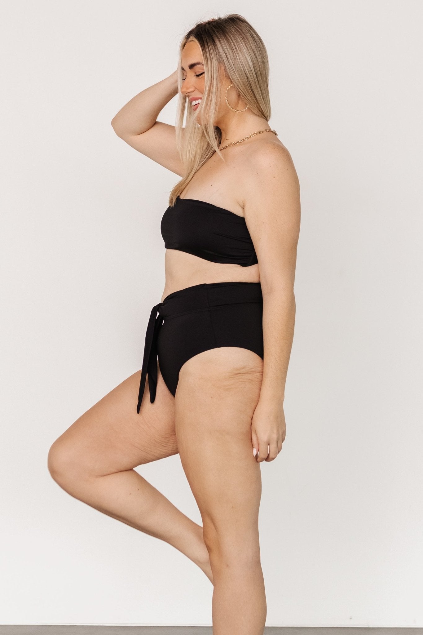 Milos Bikini Top | Black Manchester