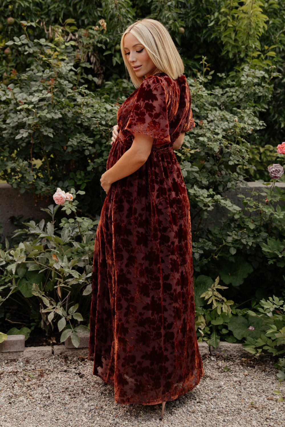 Uma Velvet Maxi Dress | Copper Floral Shop Offer Cheap Online