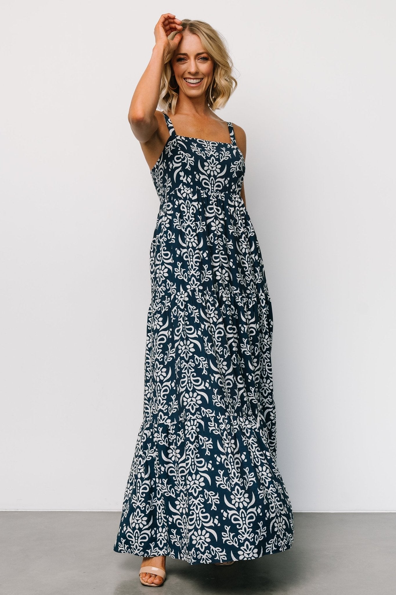 Oceanside Maxi Dress | Navy Print Online Cheap Pice