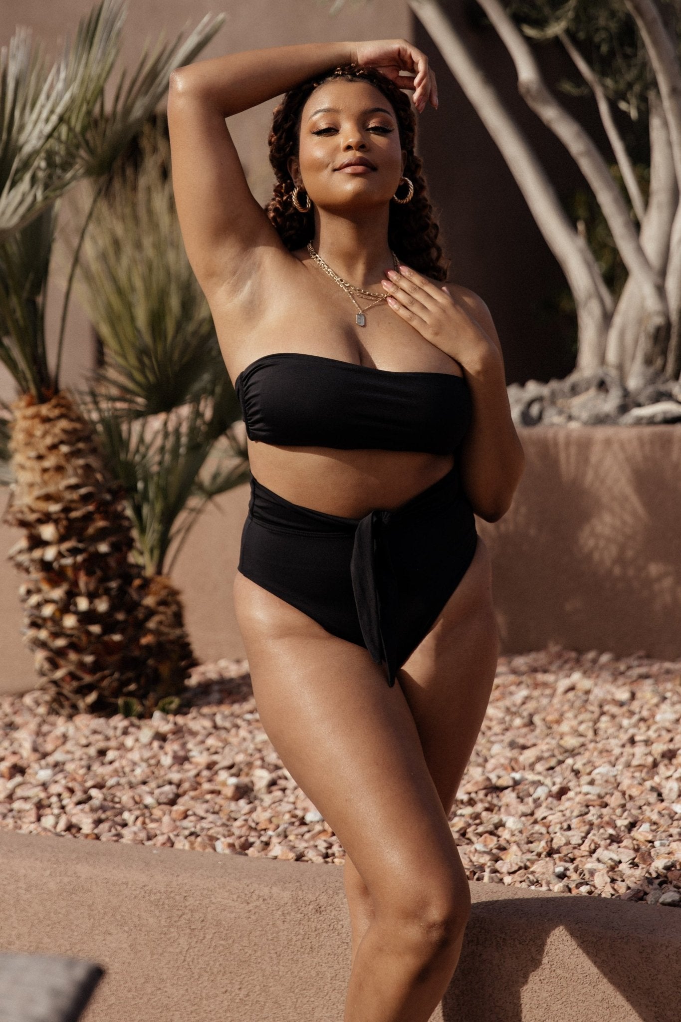 Milos High Waist Bikini Bottom | Black Clearance For Cheap