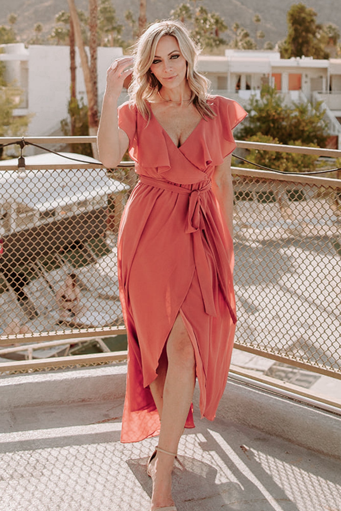 Katya Ruffle Maxi Dress | Rosewood Sale In China