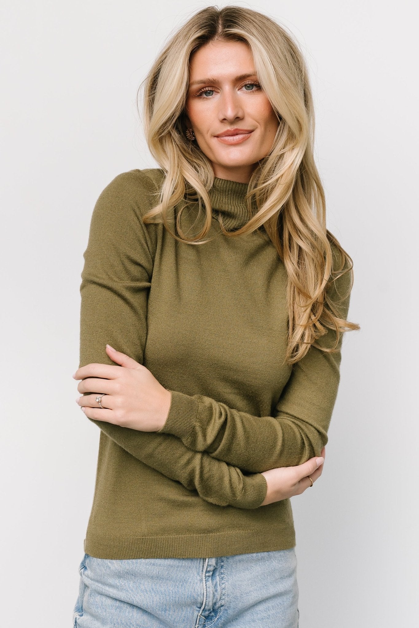 Lorelai Turtleneck Sweater Top | Olive Buy Cheap Countdown Package