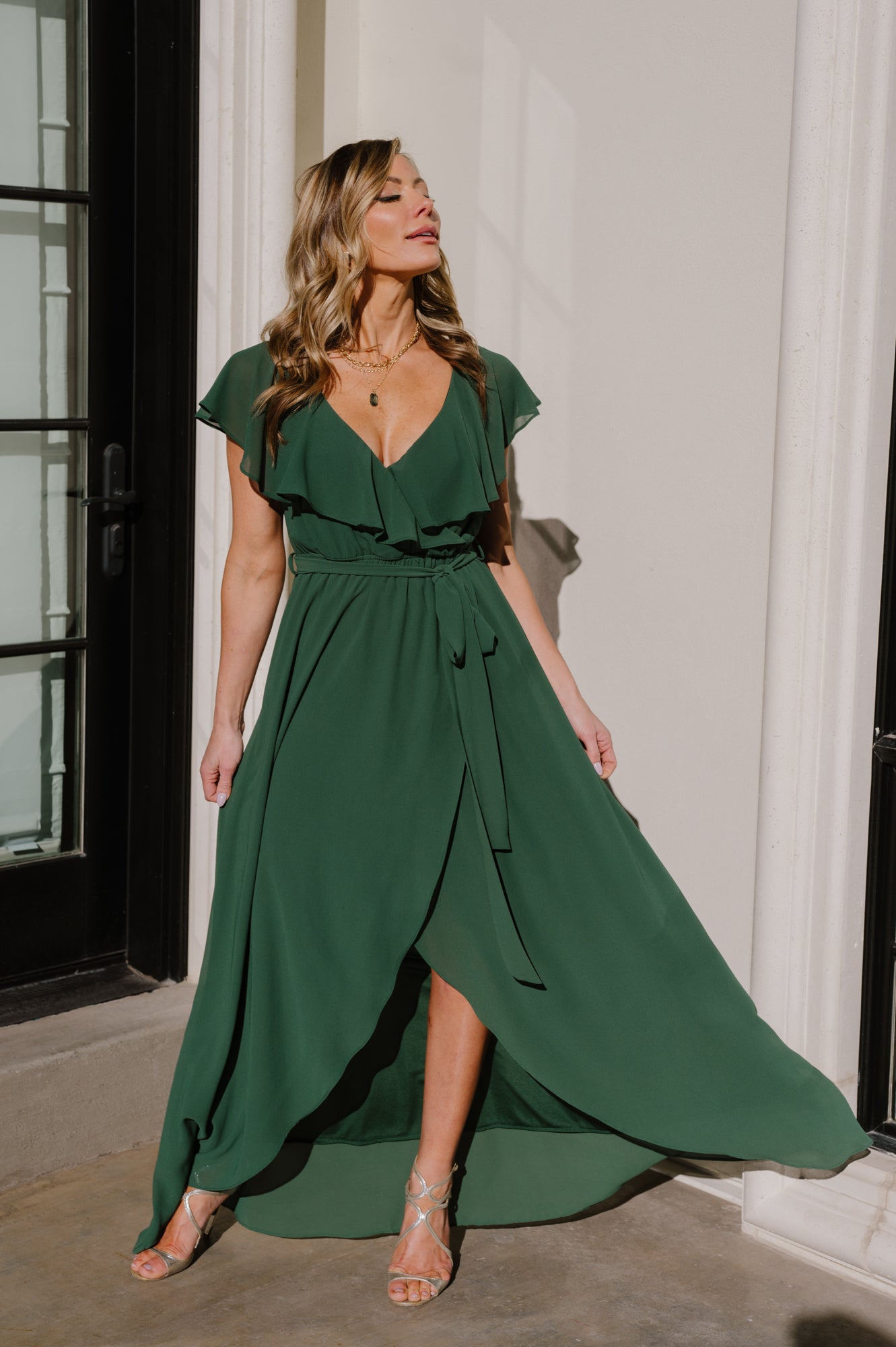 Katya Ruffle Maxi Dress | Evergreen Store With Big Discount