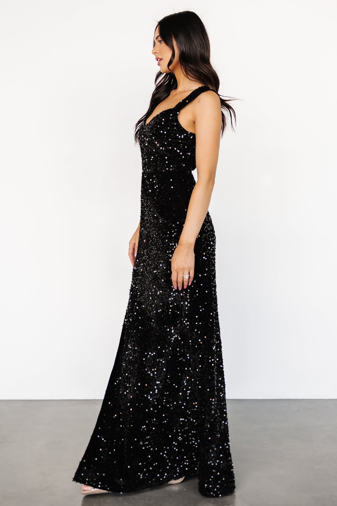 Monroe Sequin Gown | Black Latest Collections Cheap Pice