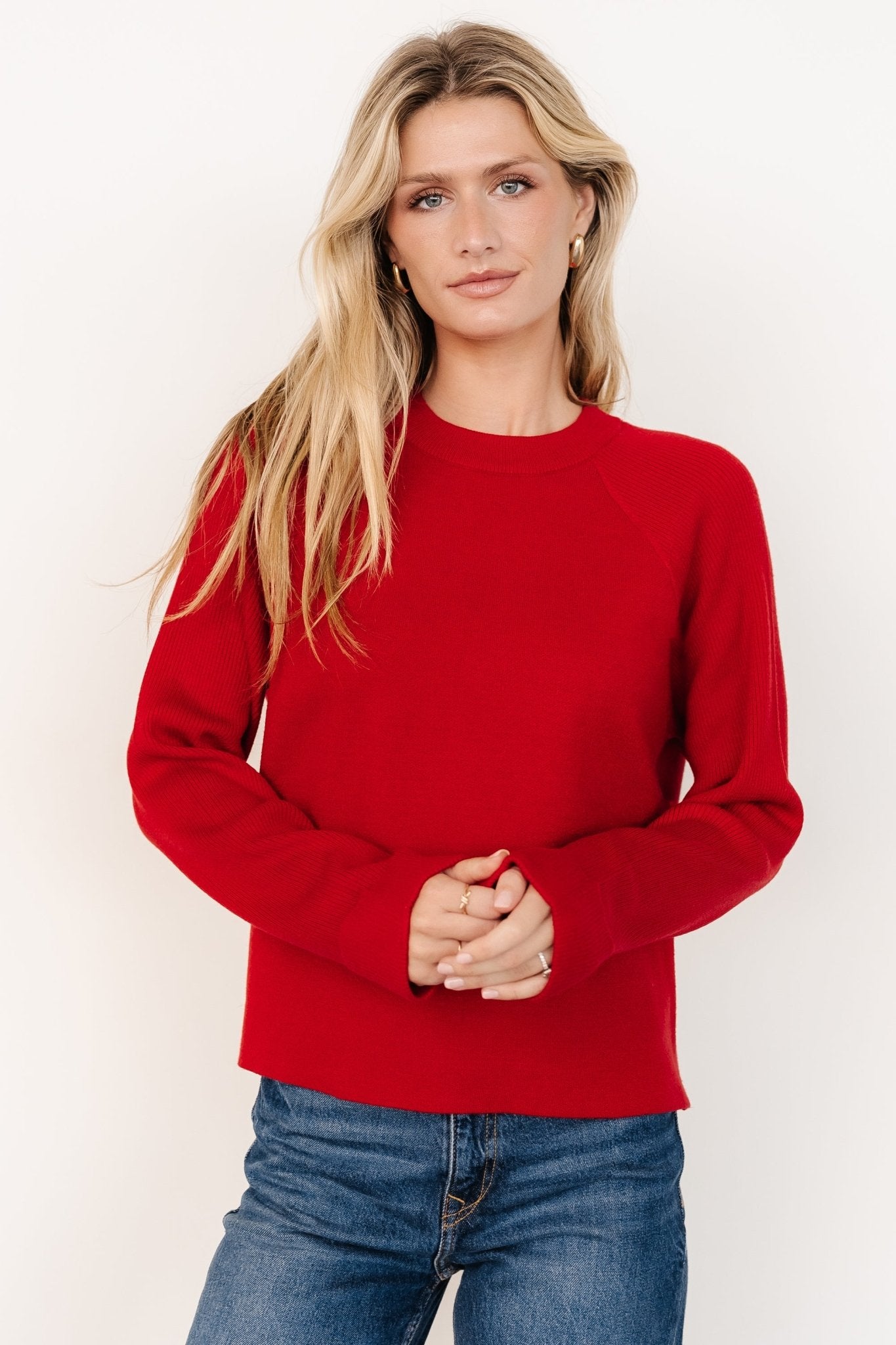 Helena Knit Sweater | Red Pay With Visa Cheap Online