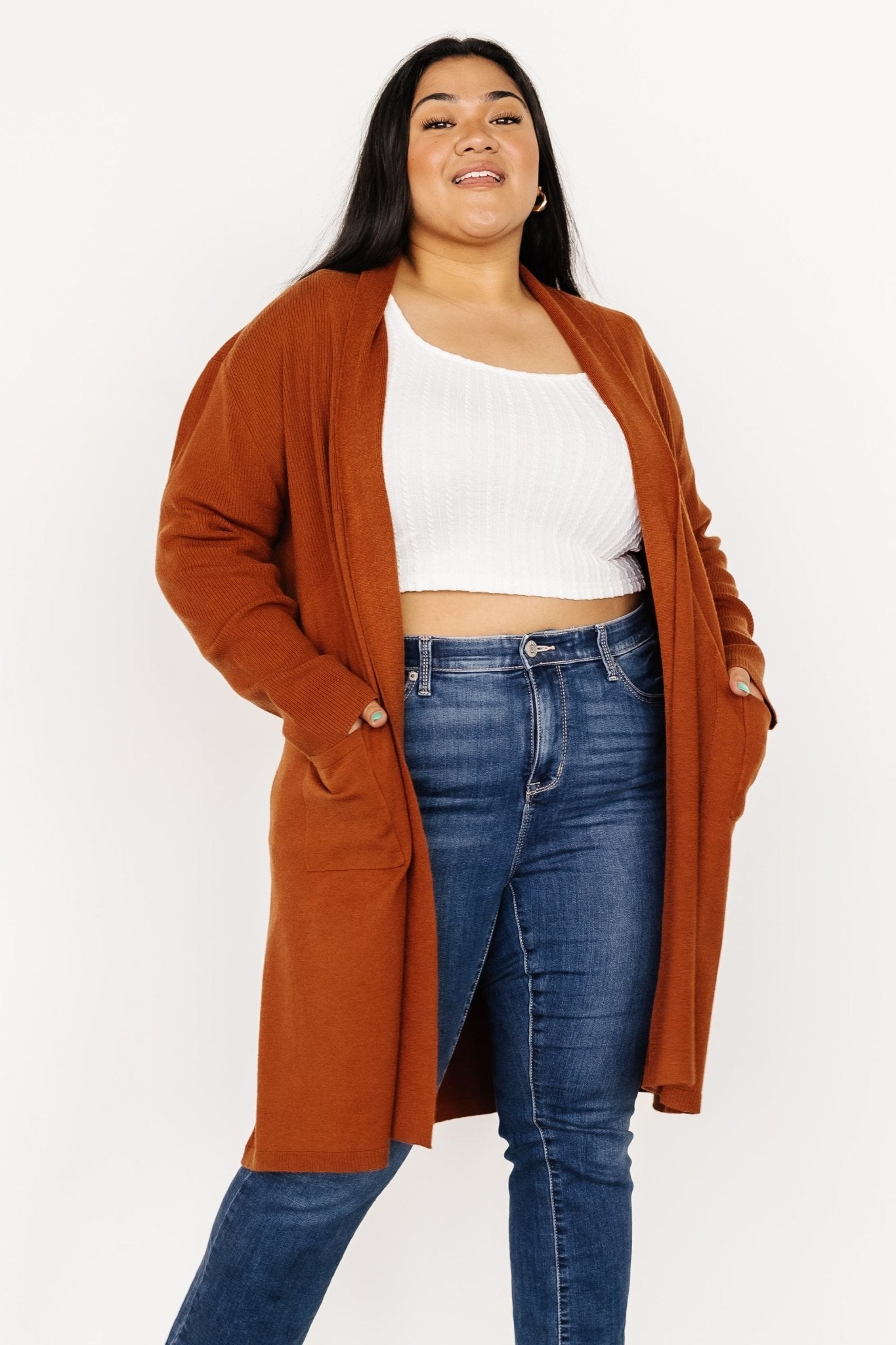 Central Park Cardigan | Rust Low Cost Cheap Pice