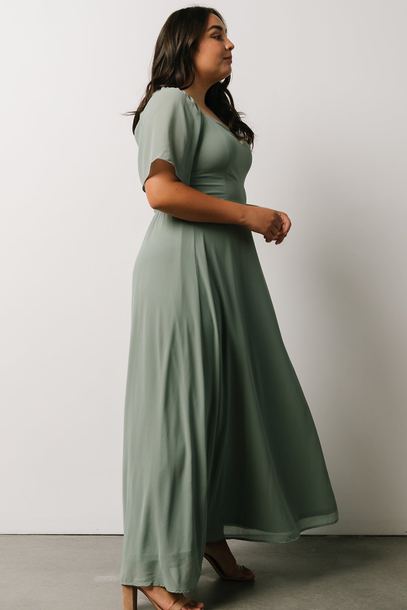 Sierra Sweetheart Maxi Dress | Eucalyptus Best Seller Cheap Pice