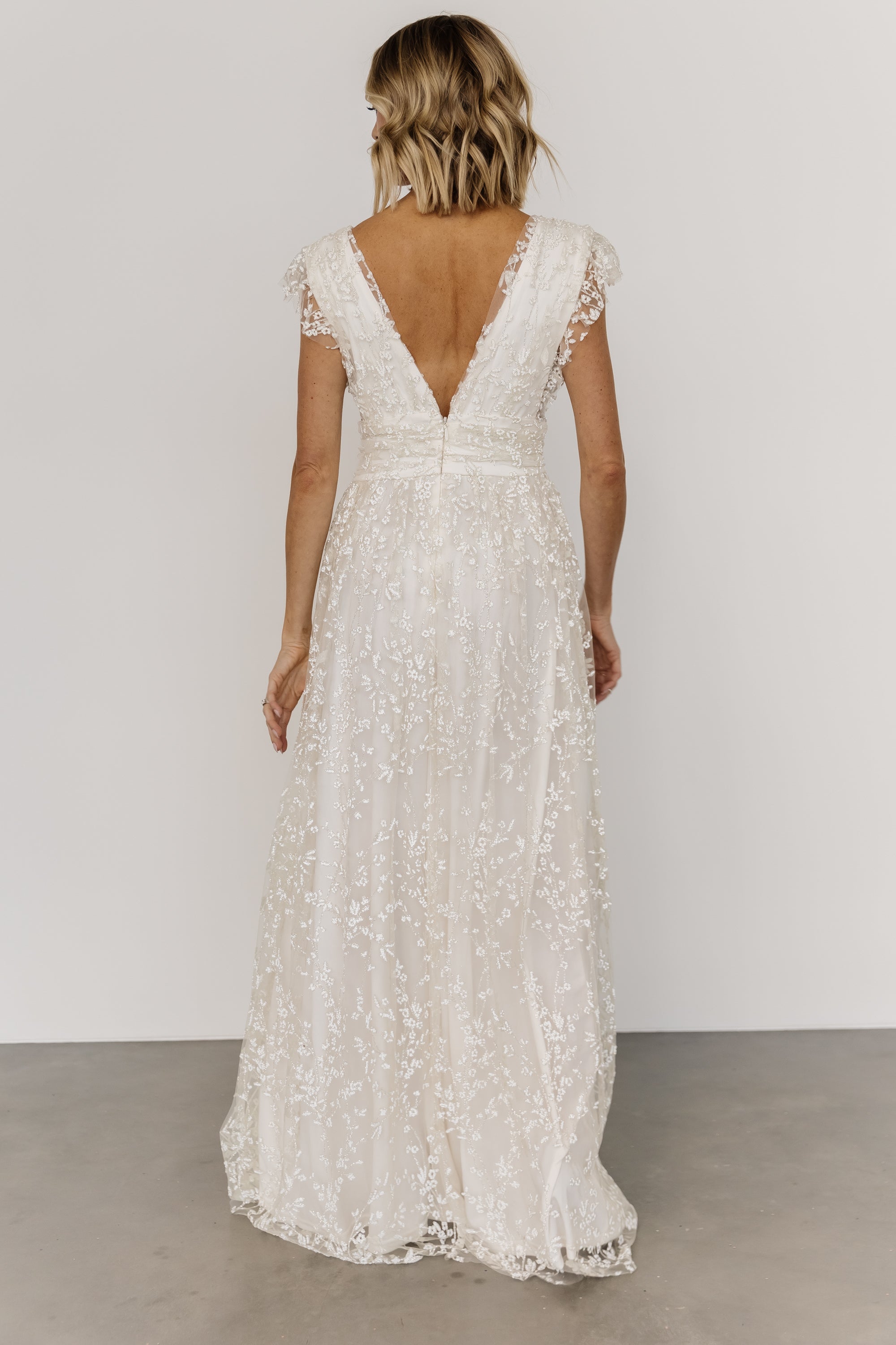 Arlene Shimmer Gown | Ivory Limited Edition Sale Online