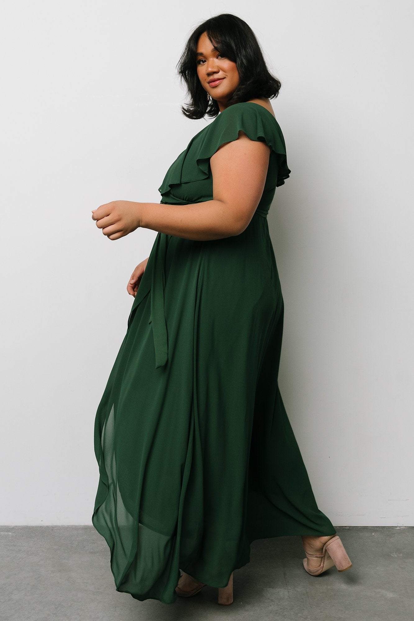 Katya Ruffle Maxi Dress | Evergreen Store With Big Discount