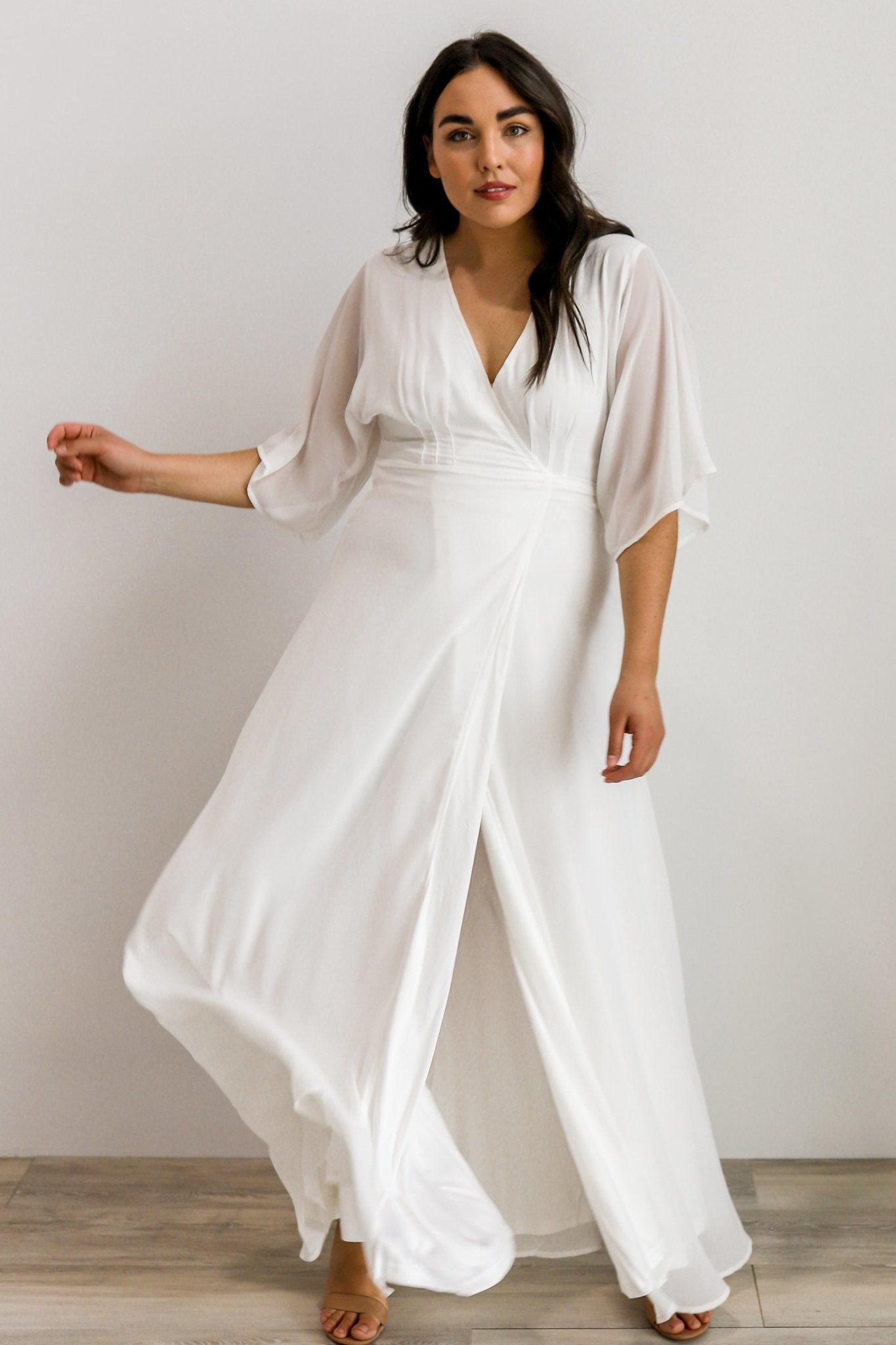 Lilly Wrap Maxi Dress | Off White Collections For Sale