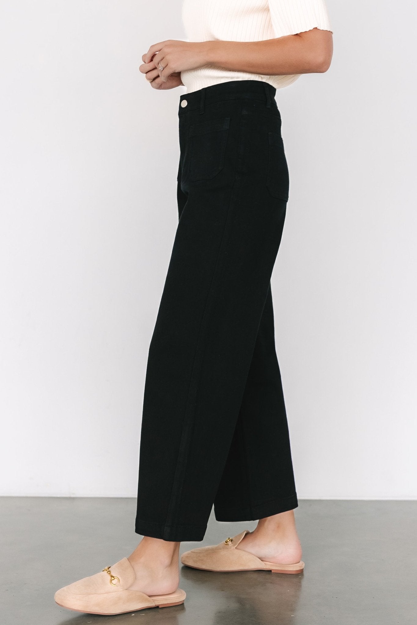 Polli Patch Pocket Pants | Black Outlet Clearance Store