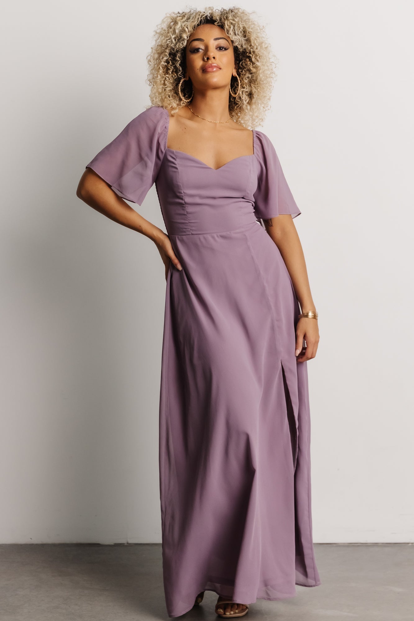 Sierra Sweetheart Maxi Dress | Lilac Enjoy For Sale