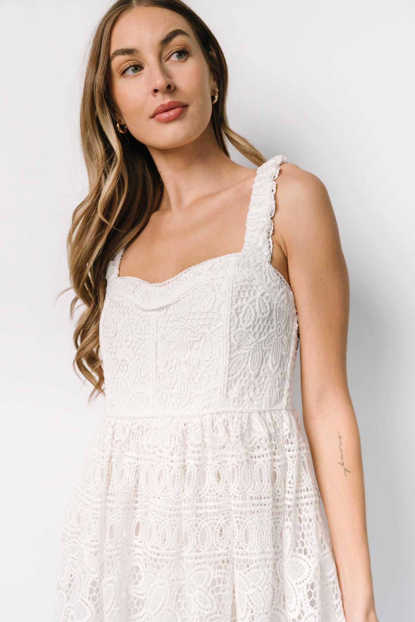 Evangeline Lace Dress | Off White Cheap Sale 100% Authentic