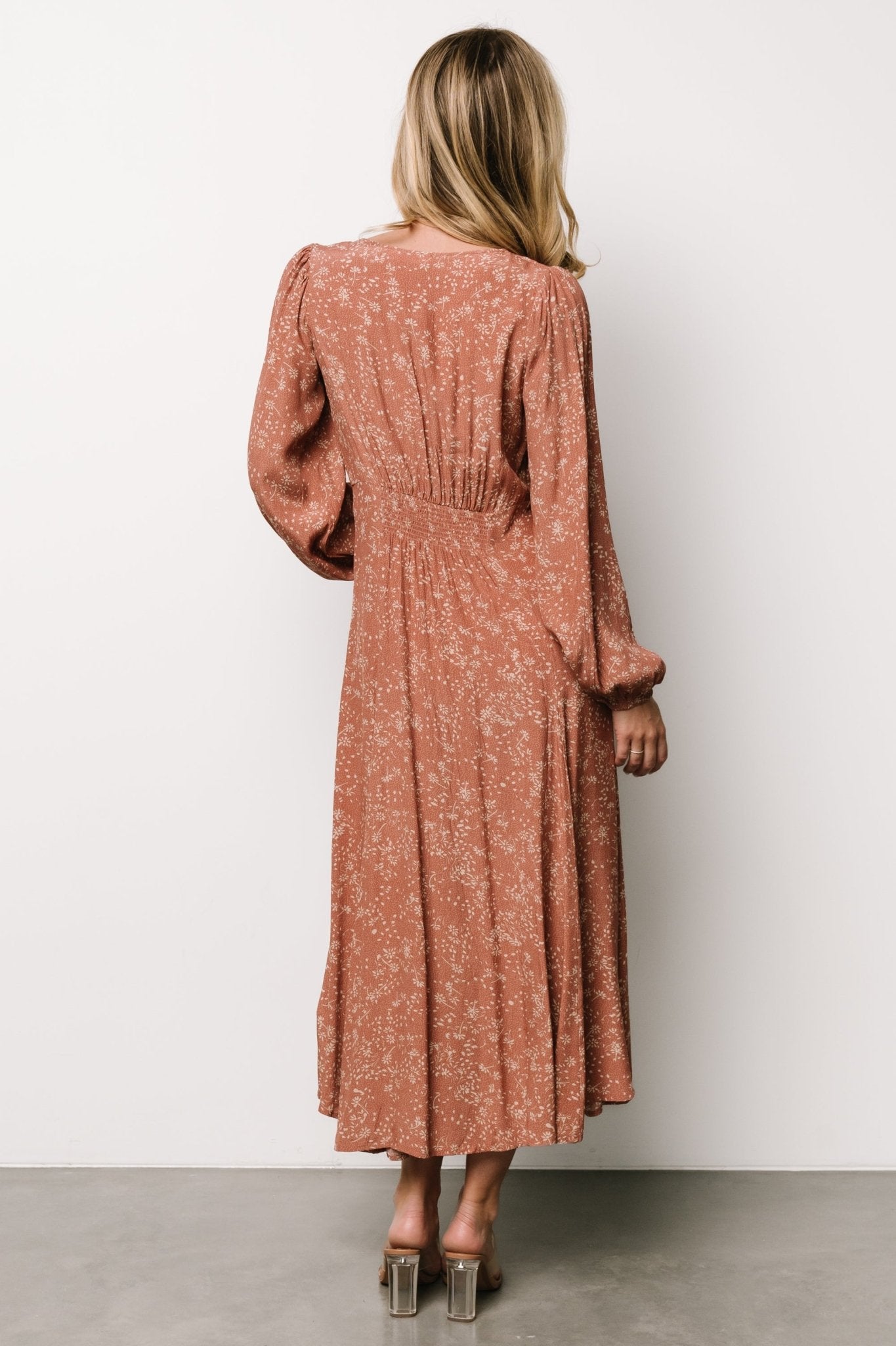 Claudine Maxi Dress | Dusty Clay Print Cheap Online Online