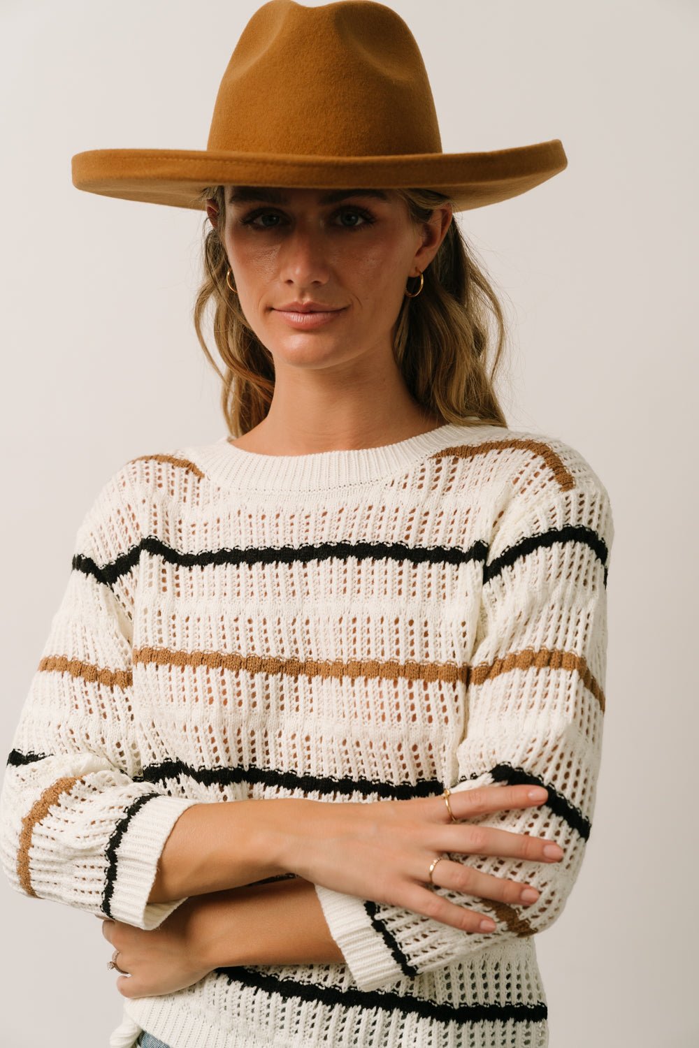 Sundance Knit Sweater Top | Ivory Multi Stripe Sale Fashion