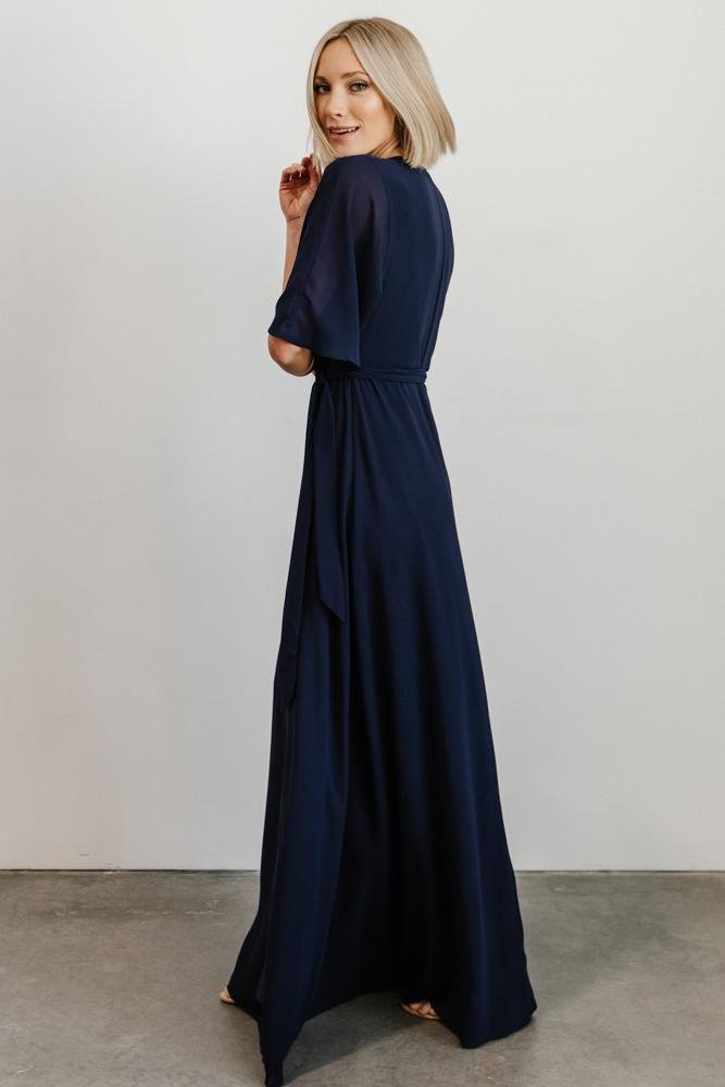 Lilly Wrap Maxi Dress | Navy Very Cheap Cheap Online