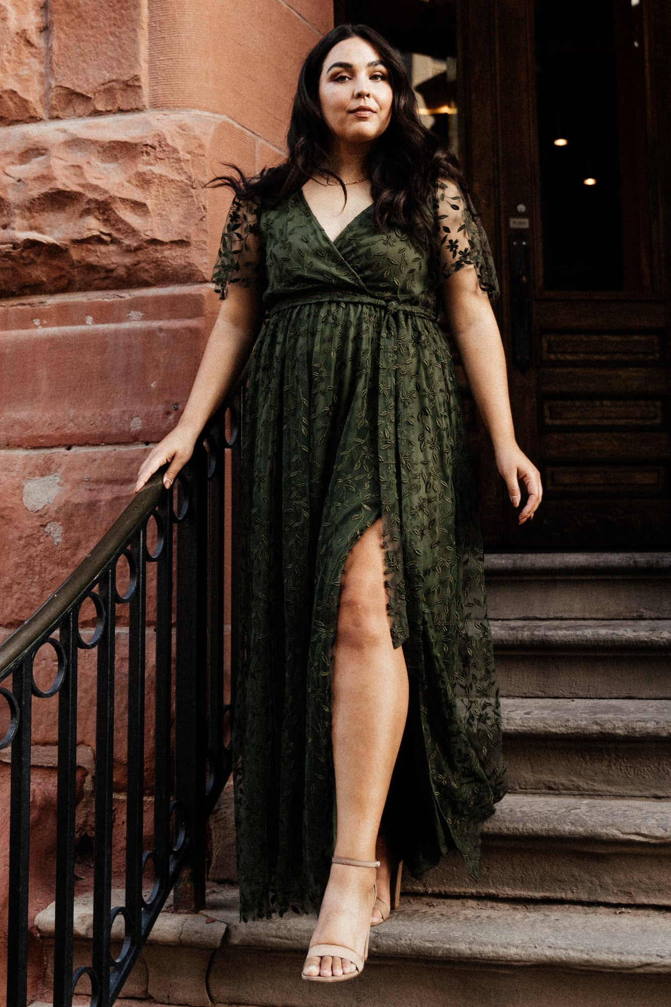 Marseille Embossed Maxi Dress | Olive 2025 New