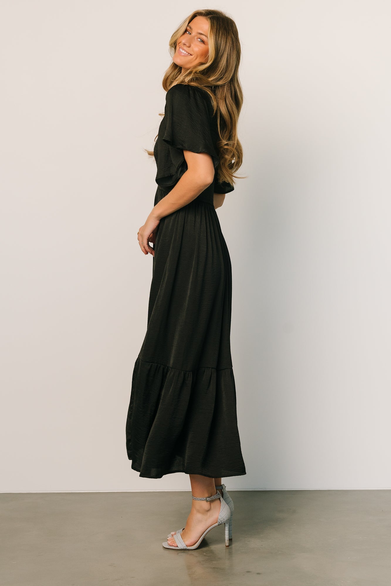 Lovell Smocked Midi Dress | Black Brand New Unisex