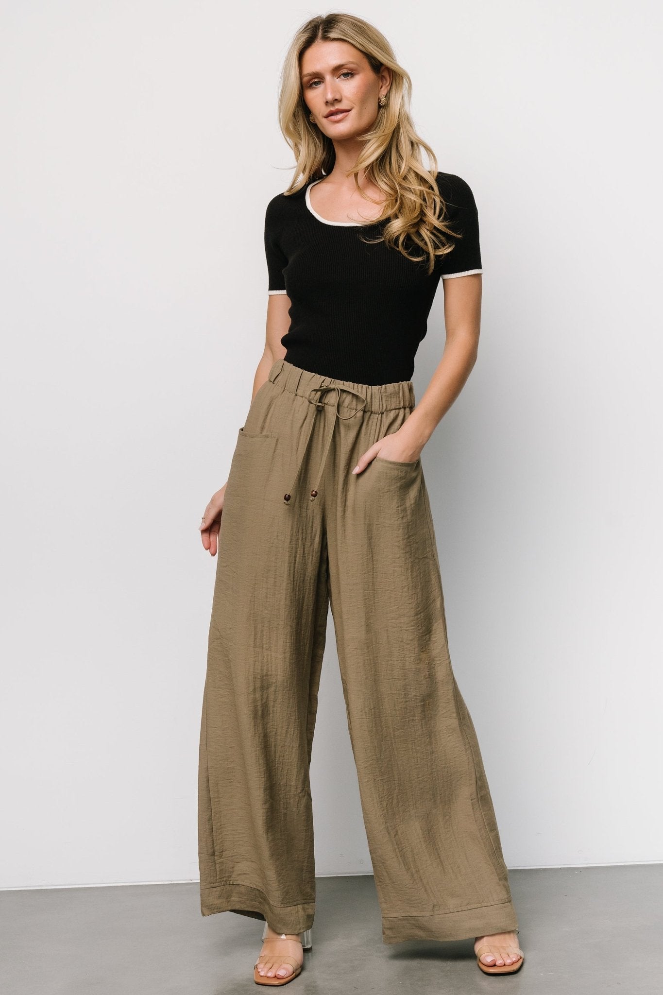 Leza Pants | Olive Browse