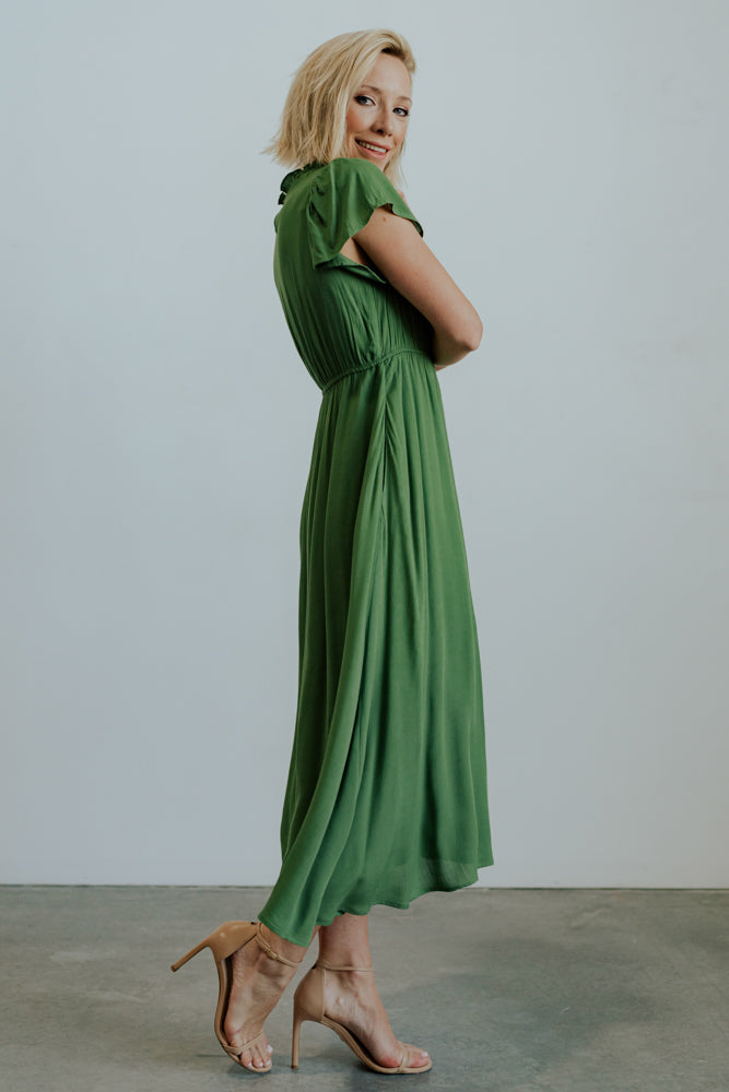 Prestyn Midi Dress | Green Manchester For Sale