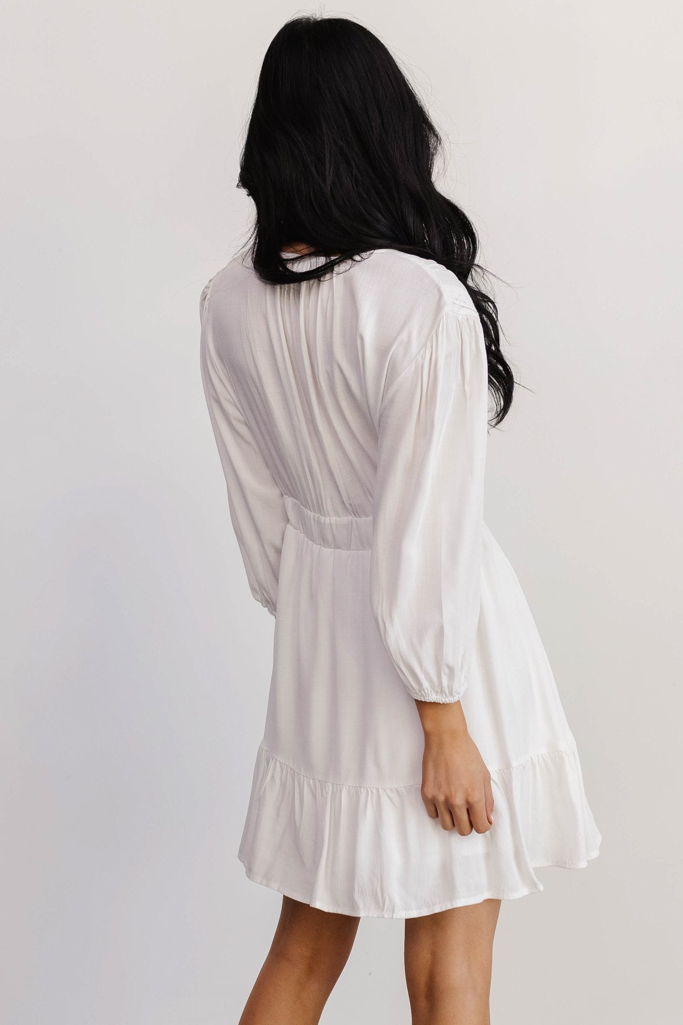 Amelia Boho Mini Dress | Off White Free Shipping Fashion Style