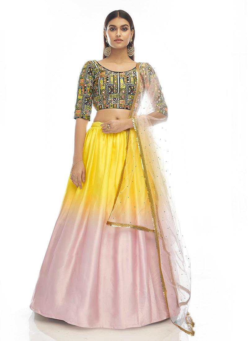 Multi Color Lehenga Choli With Dupatta Pices Online