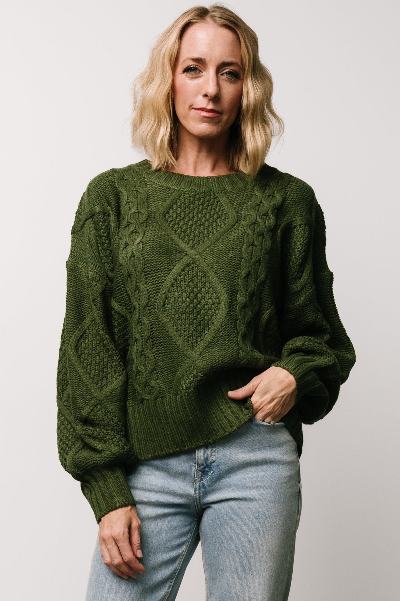 Anthony Knit Sweater | Green Discount Low Cost