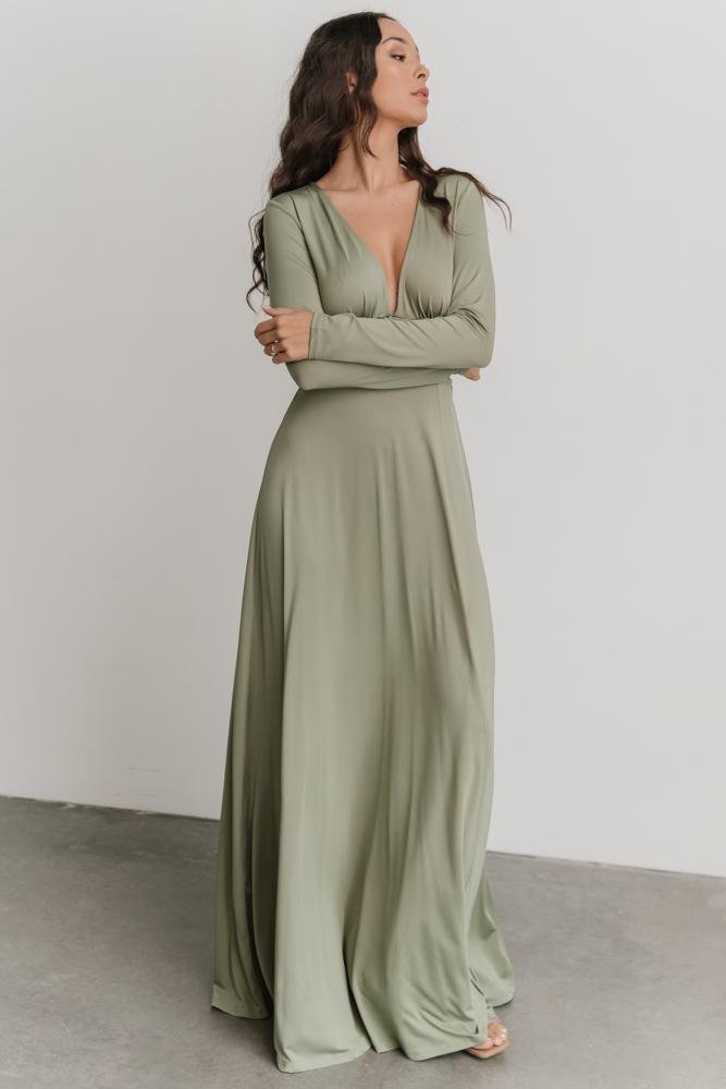 Arianna Maxi Dress | Dusty Sage 100% Original Cheap Pice