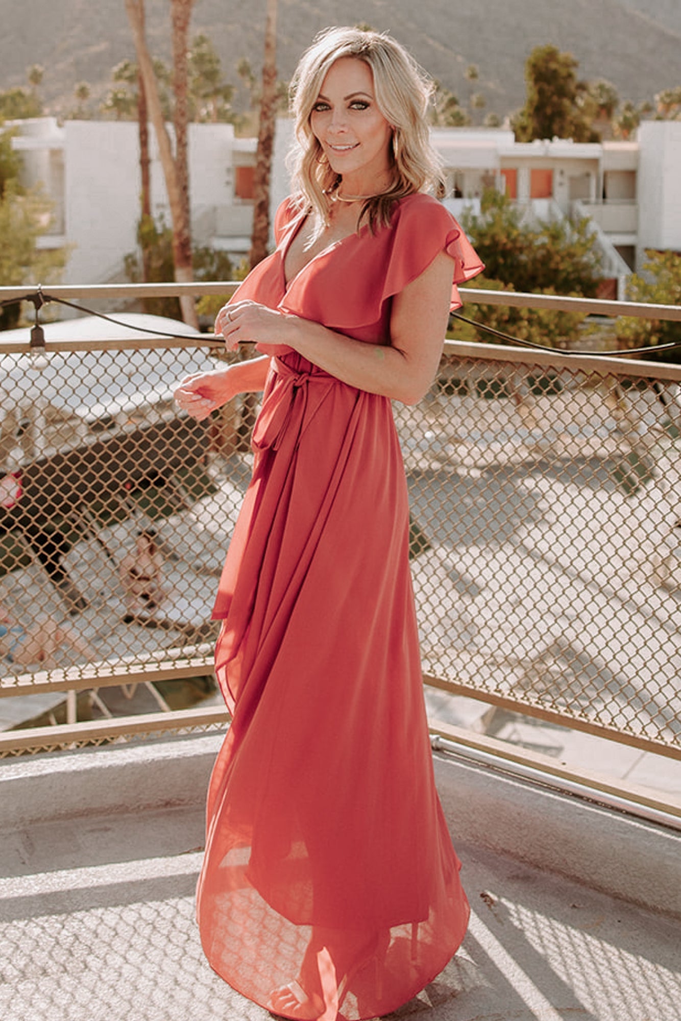 Katya Ruffle Maxi Dress | Rosewood Sale In China