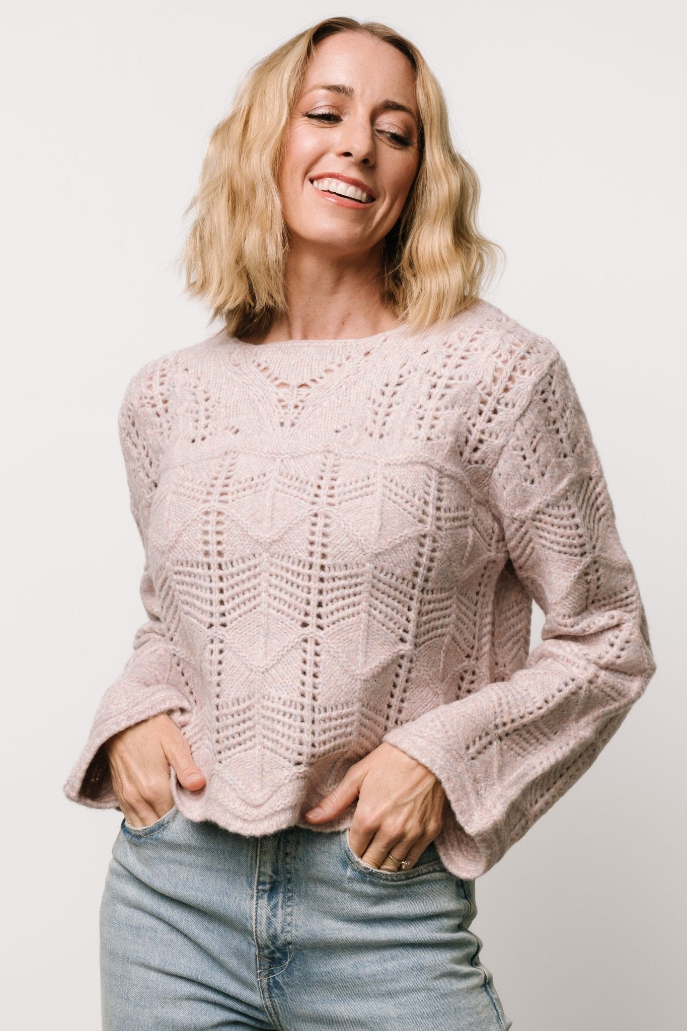 Jeanine Knit Sweater | Lilac Eastbay Online