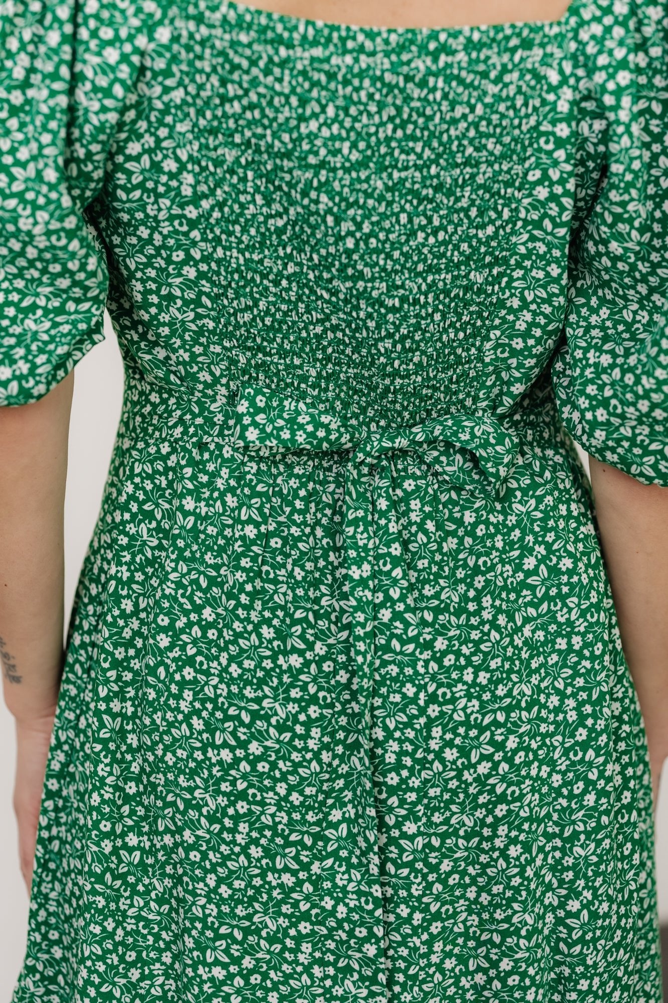 Elisabeth Button Dress | Green Floral Discount 2025 New