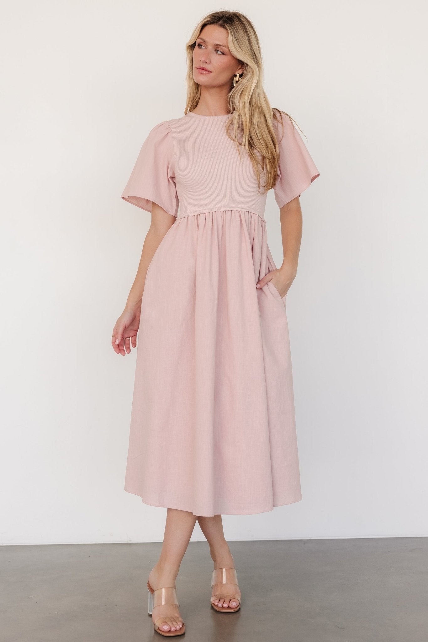 Cici Sweater Dress | Dusty Rose Discount Collections