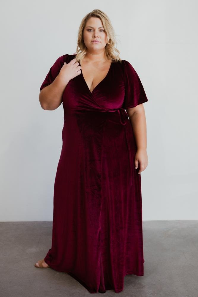 Meghan Velvet Wrap Maxi Dress | Mulberry Sale Affordable