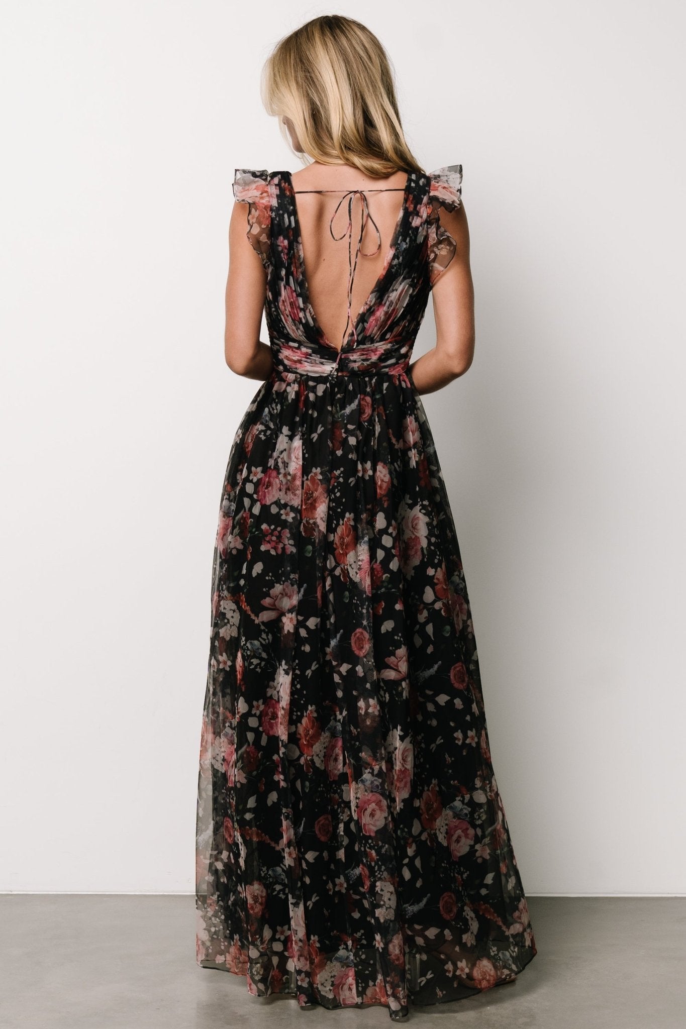 Dimitra Maxi Dress | Black Floral Brand New Unisex Sale Online