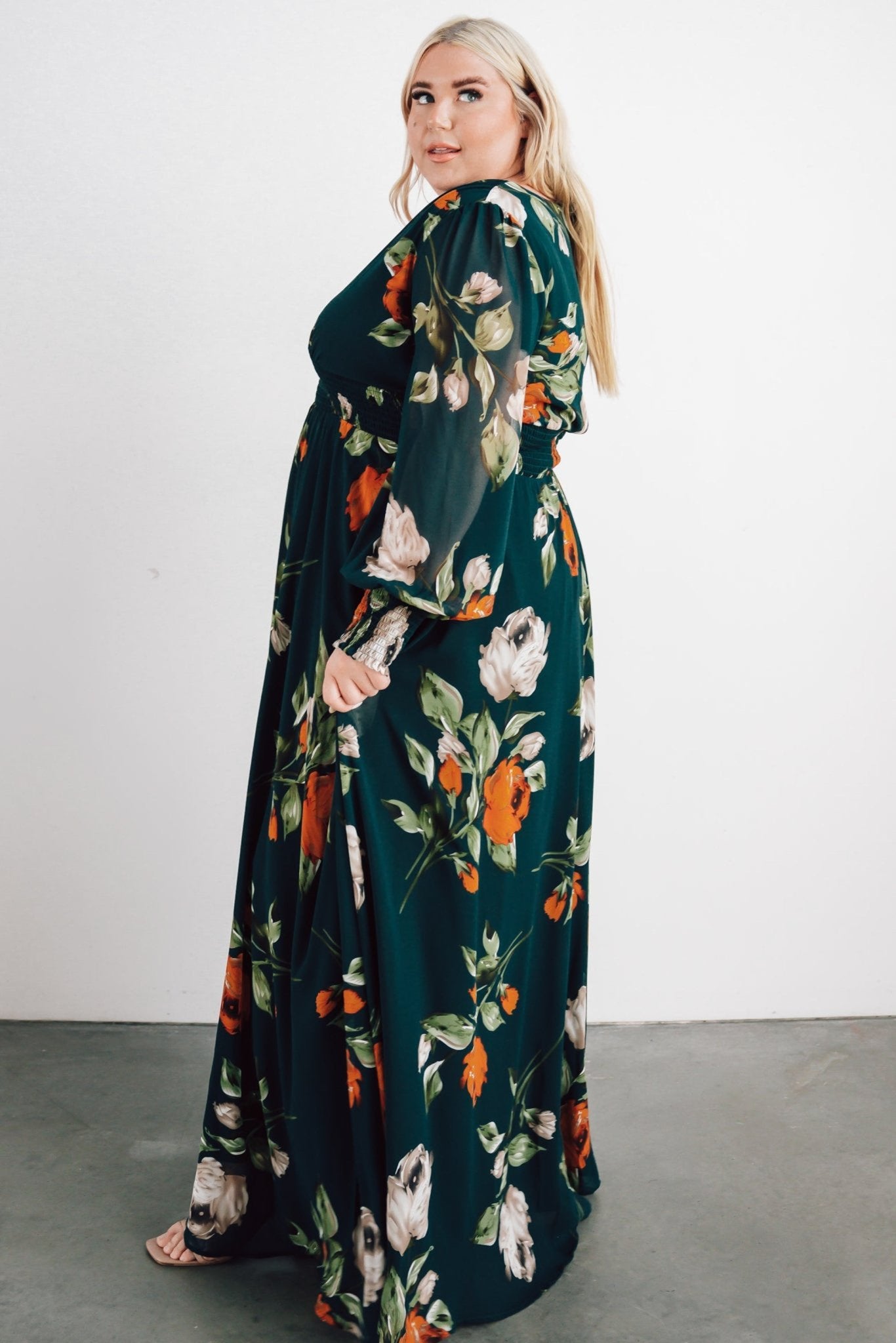 Olivia Maxi Dress | Deep Topaz Floral Cheap With Paypal