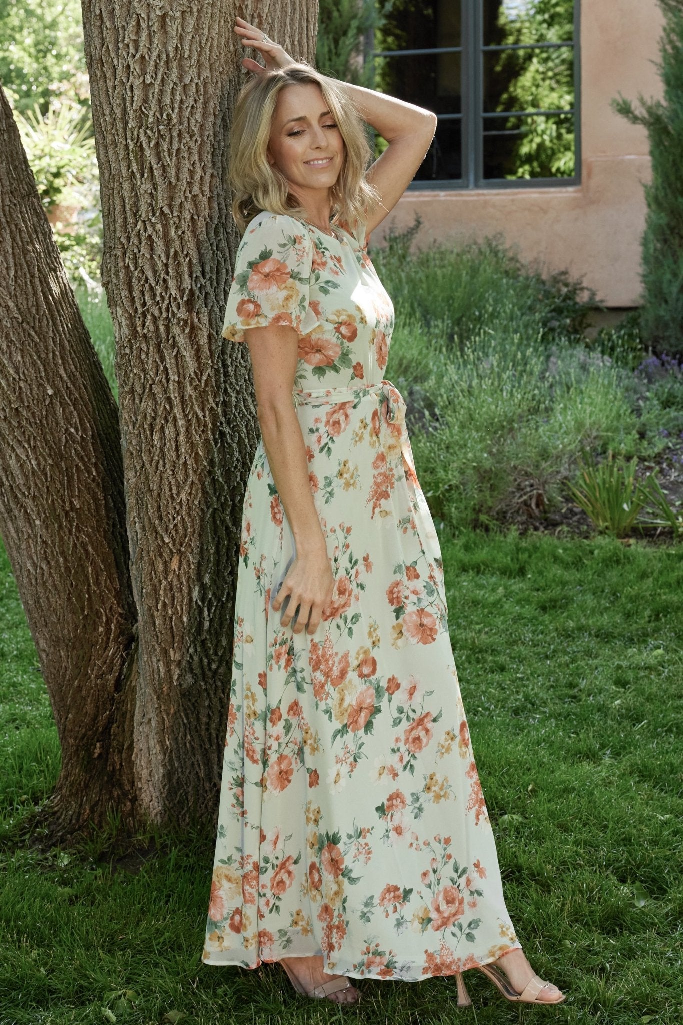 Naomi Short Sleeve Maxi Dress | Sage Floral Free Shipping Footlocker Finishline