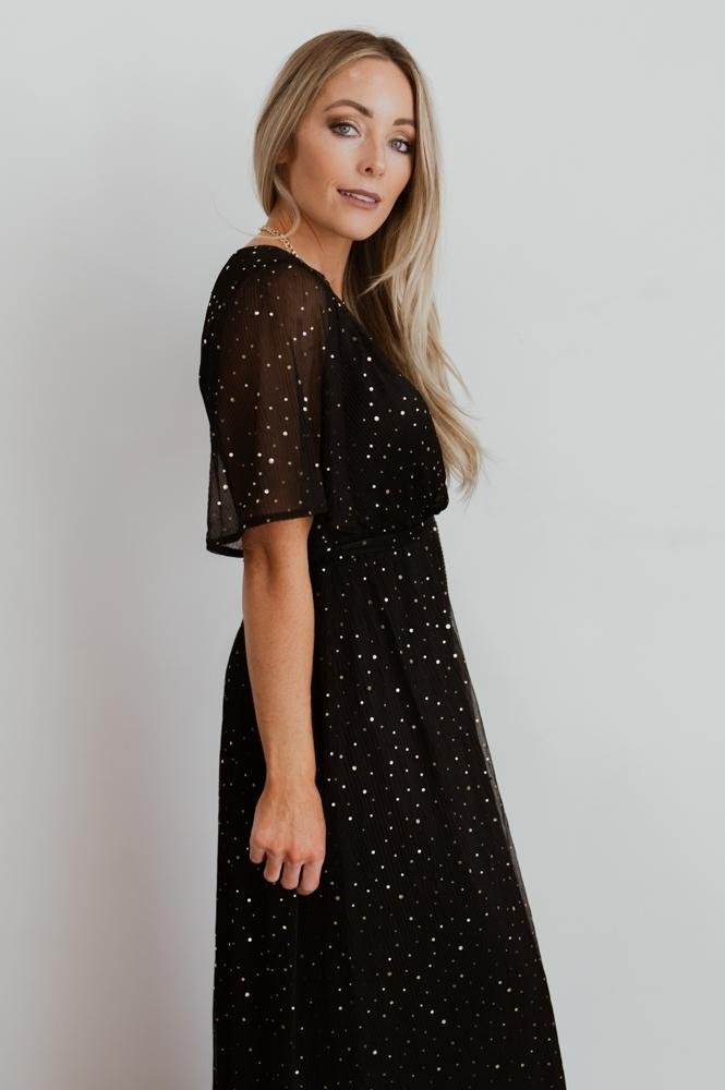 Grace Sparkle Gown | Black Discount Pay With Visa