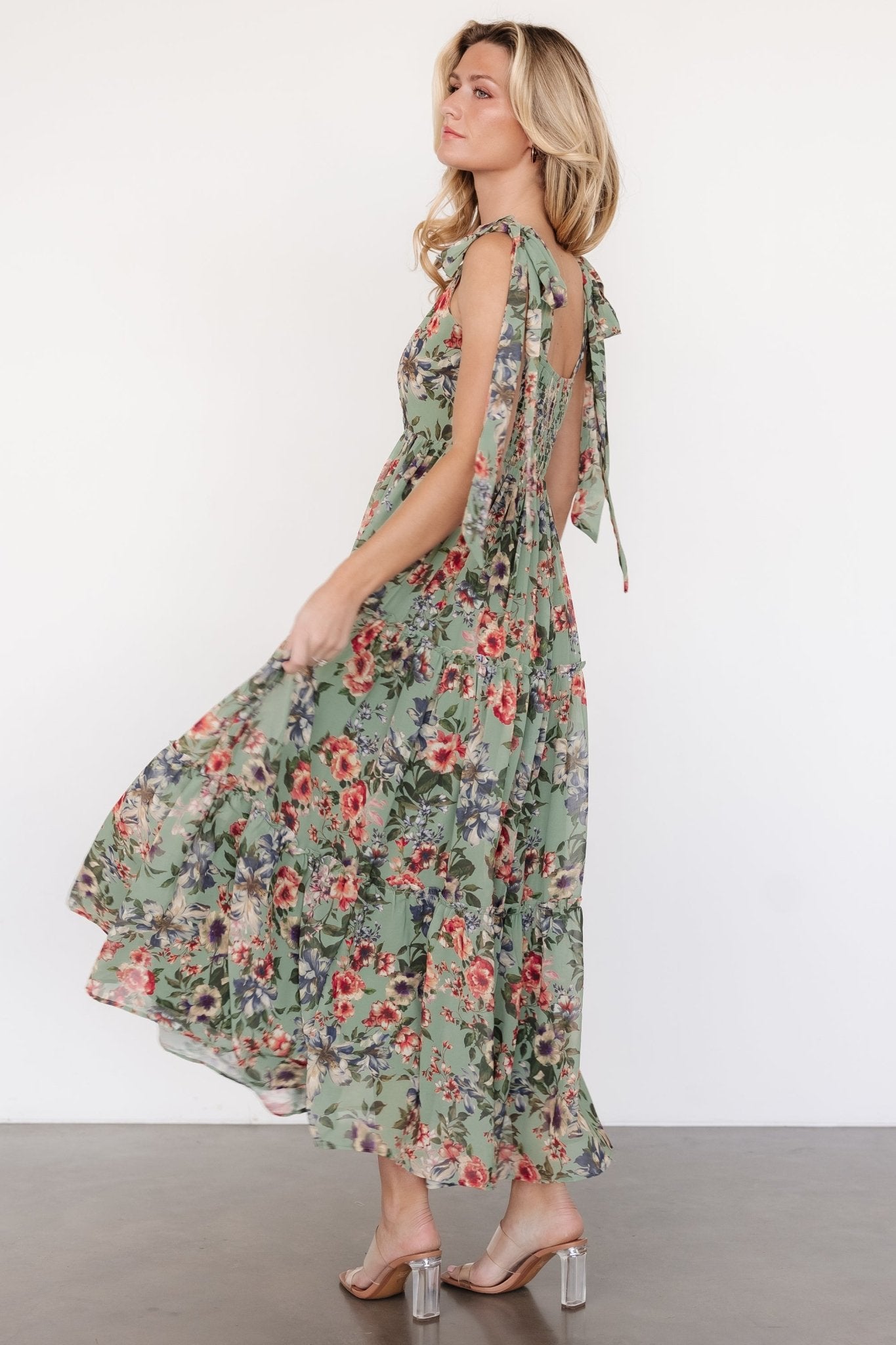 Anita Maxi Dress | Green Multi Floral For Nice Online