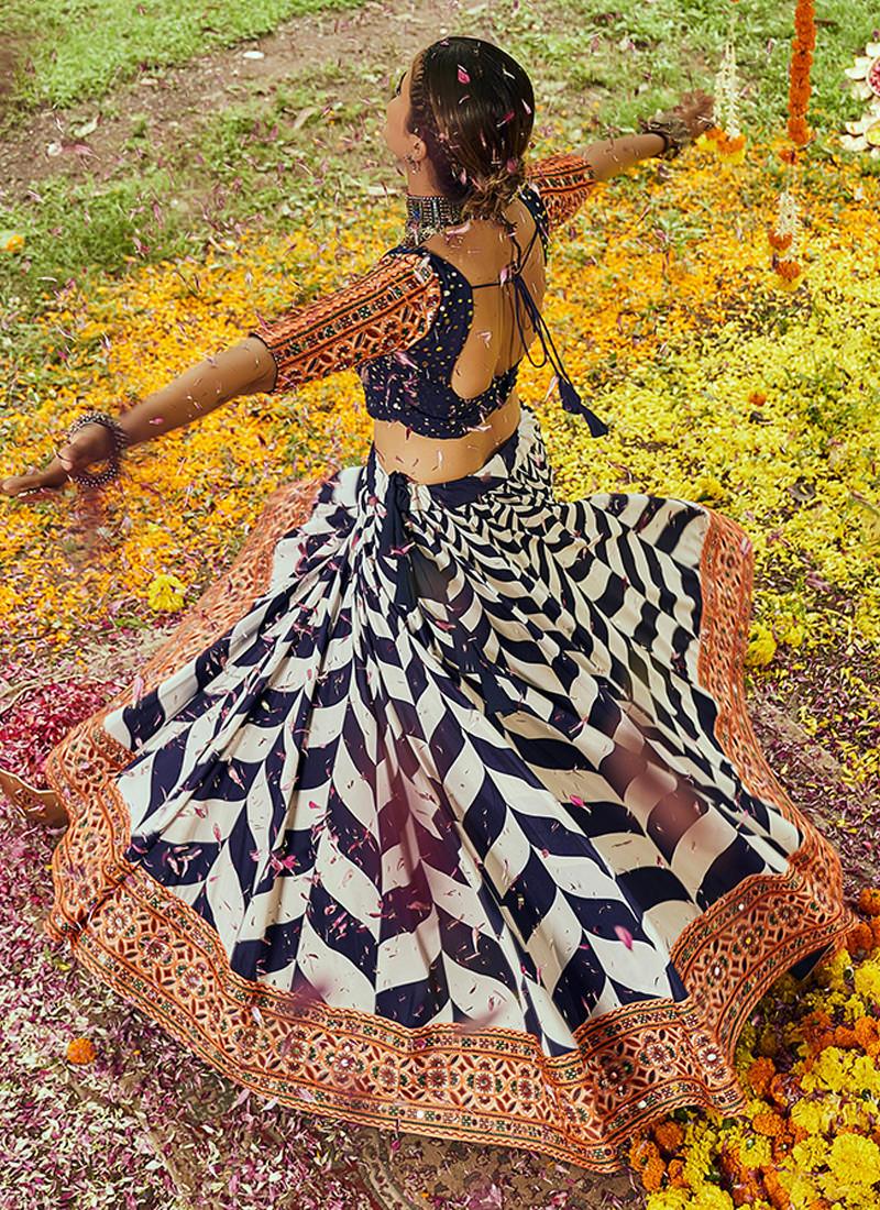 Digital Print Multi-Color Navratri Ghagra Choli Cheapest Pice Cheap Online