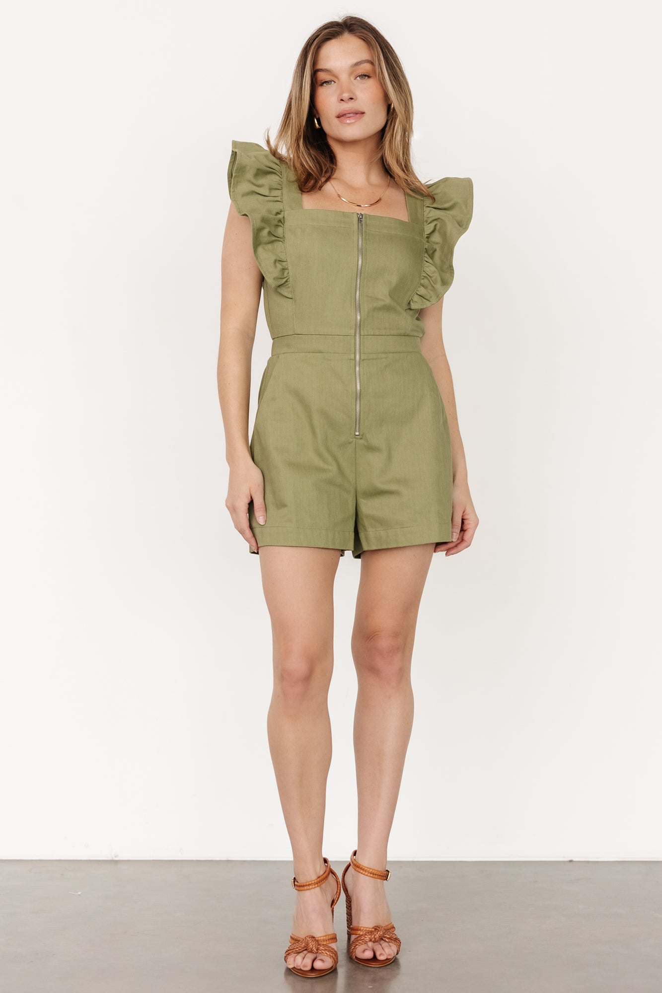 Montgomery Denim Romper | Olive Buy Cheap Wiki