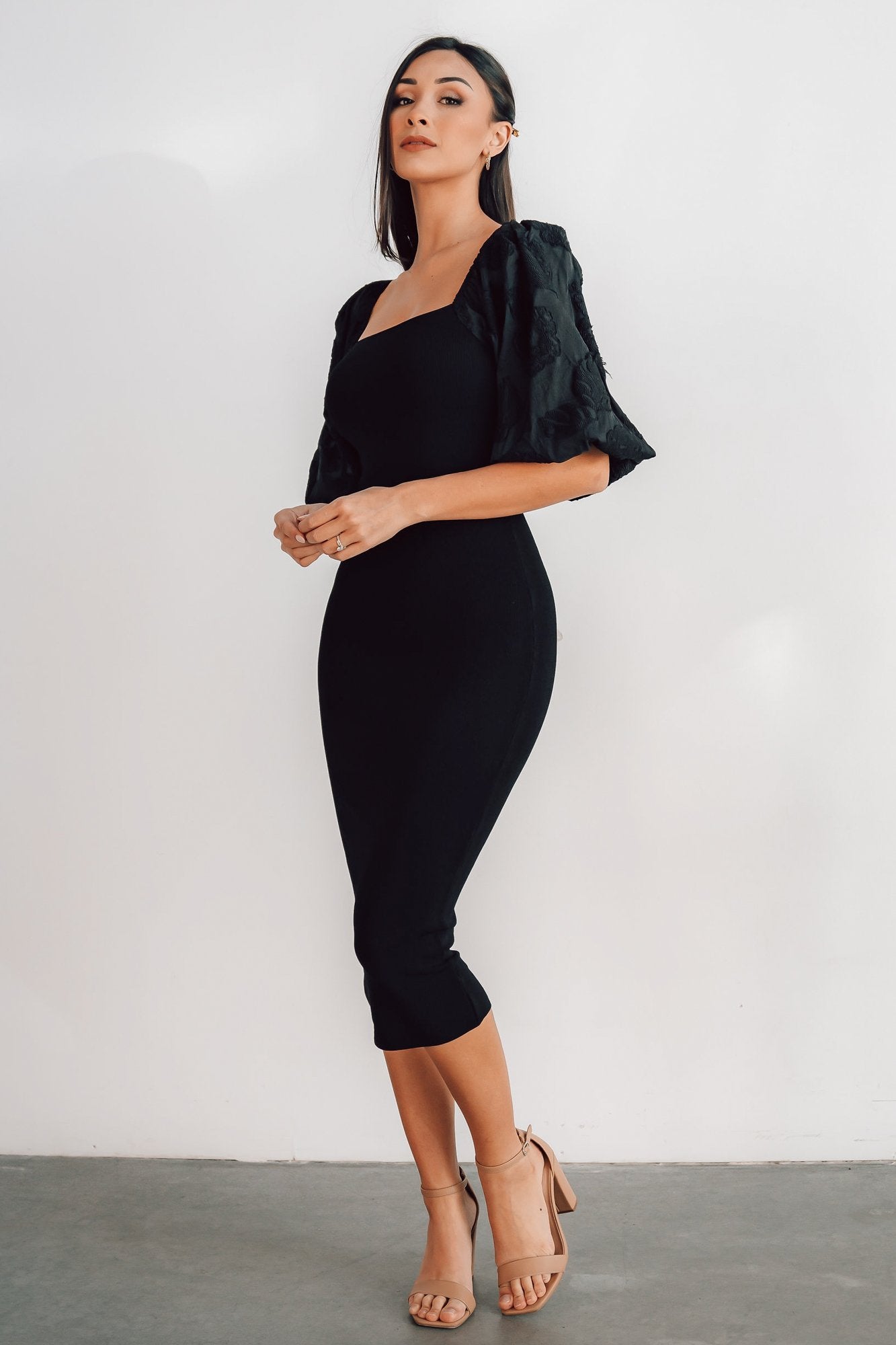 Weyland Bodycon Midi Dress | Black Sale Good Selling