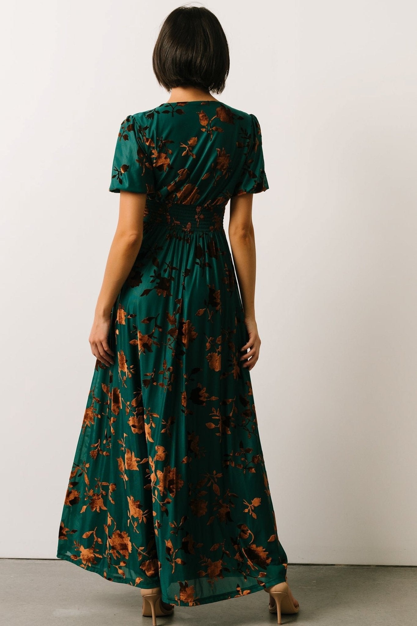 Leslie Velvet Maxi Dress | Bronze + Jade Best Pices Cheap Pice