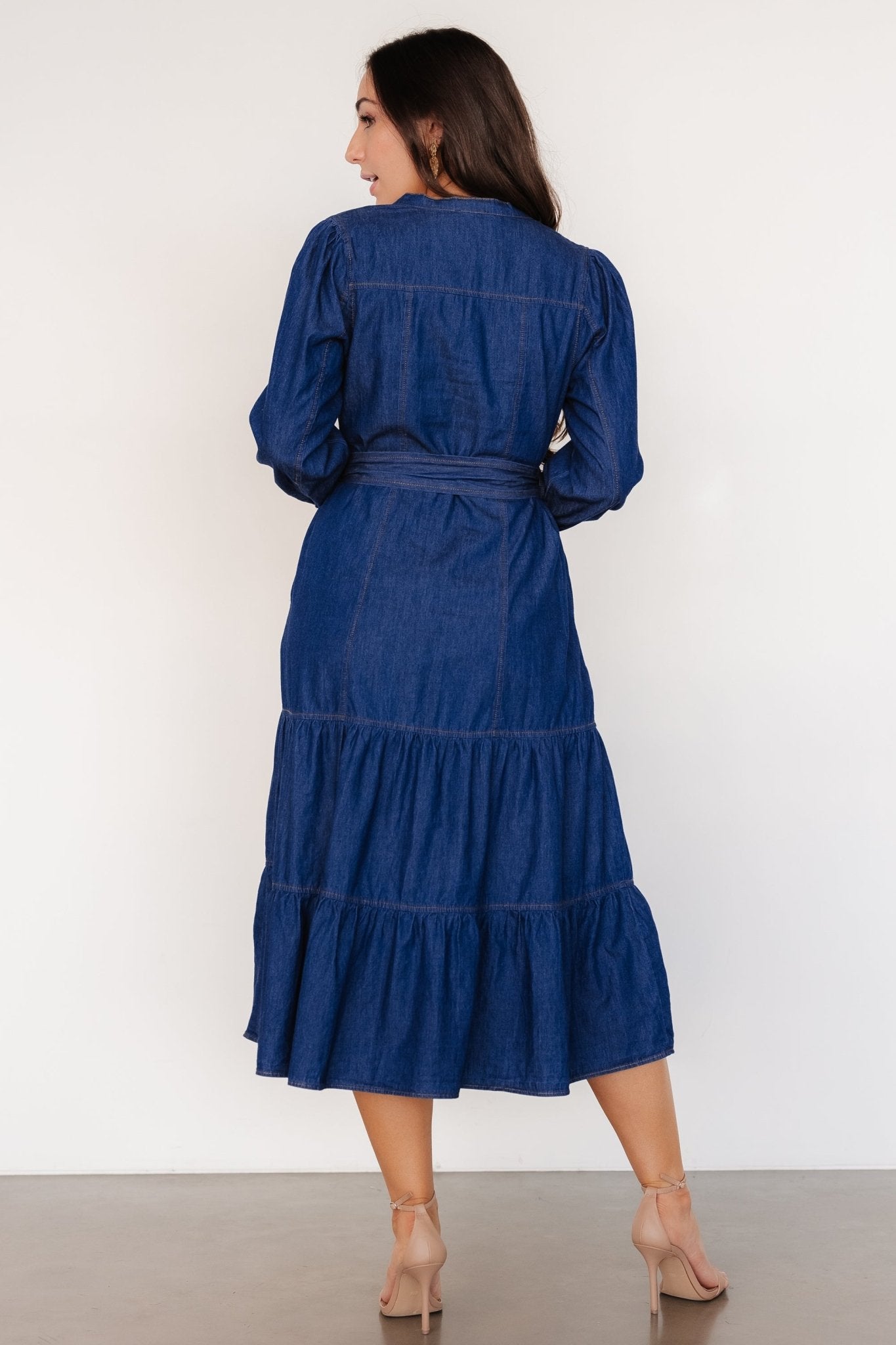 Misty Midi Dress | Denim Blue Browse For Sale