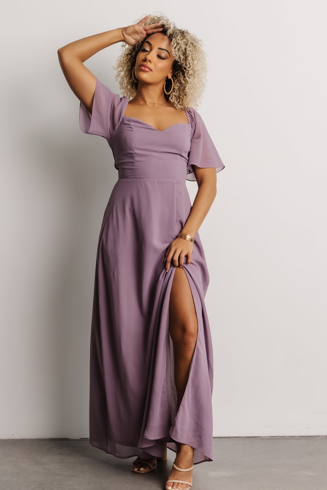 Sierra Sweetheart Maxi Dress | Lilac Enjoy For Sale