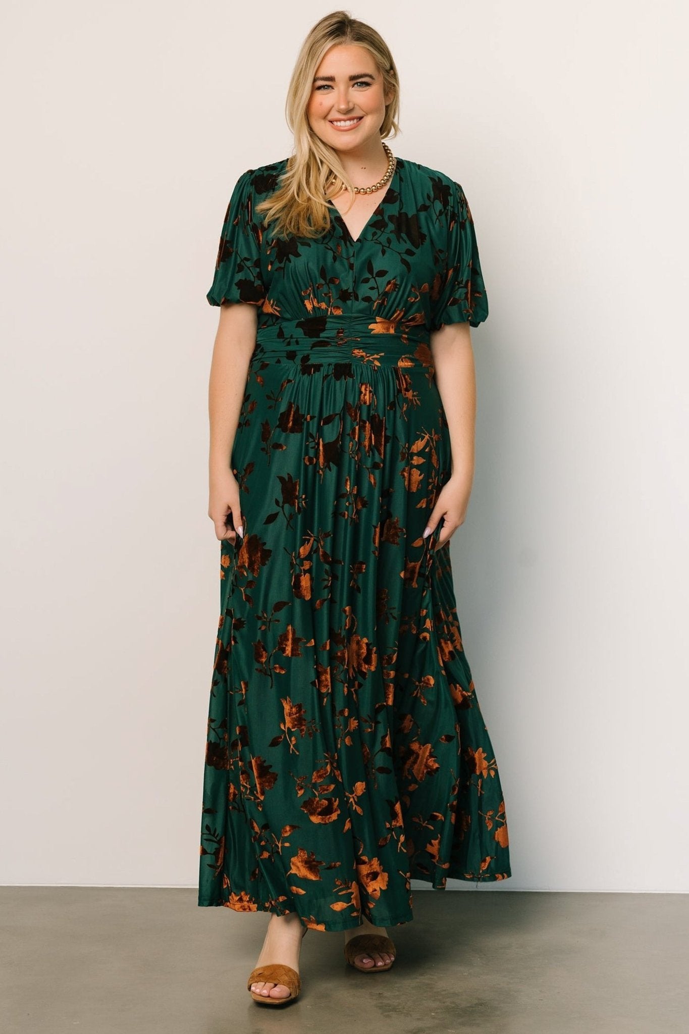 Leslie Velvet Maxi Dress | Bronze + Jade Best Pices Cheap Pice