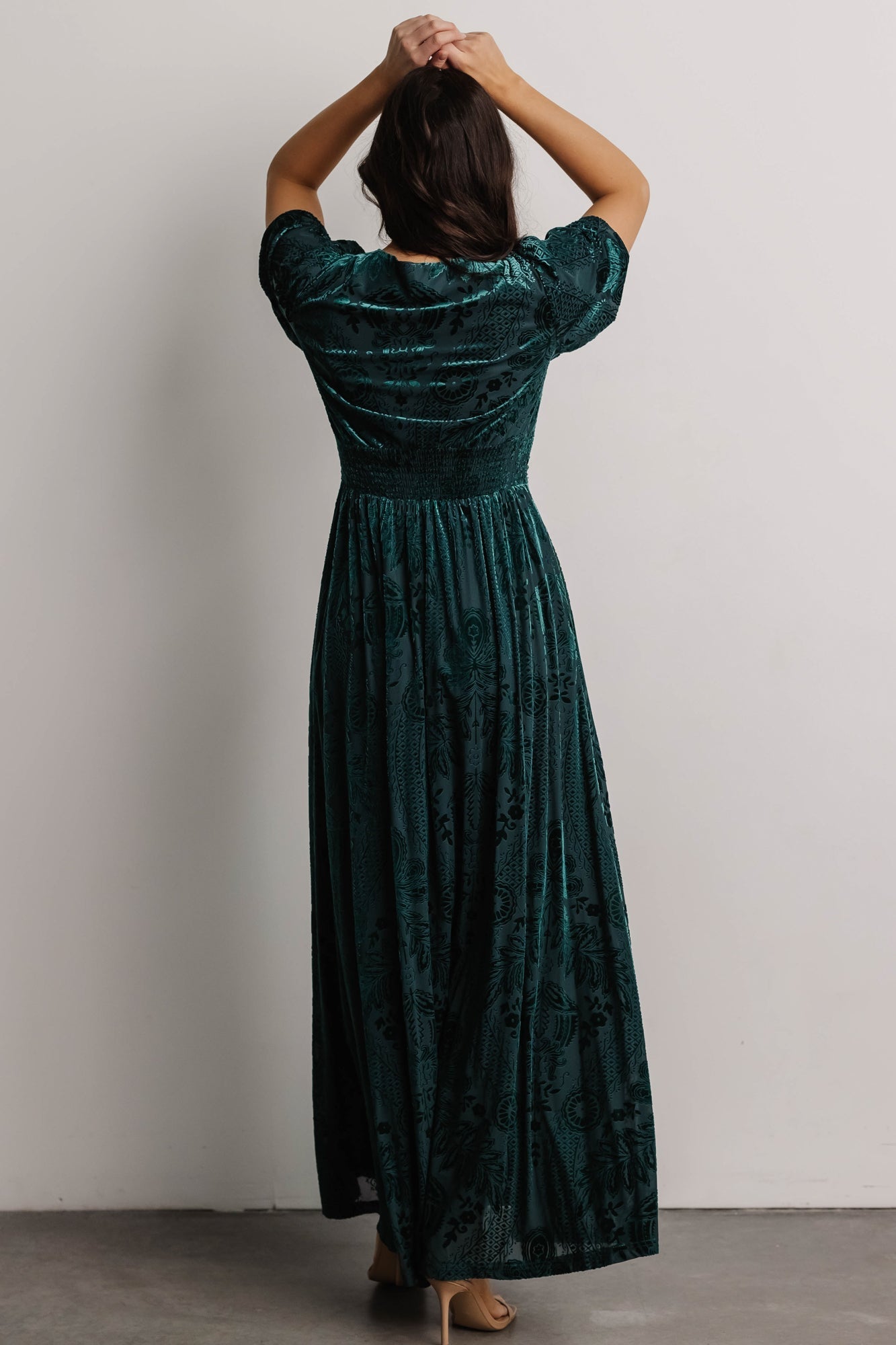 Leslie Velvet Maxi Dress | Emerald Buy Cheap Best Sale