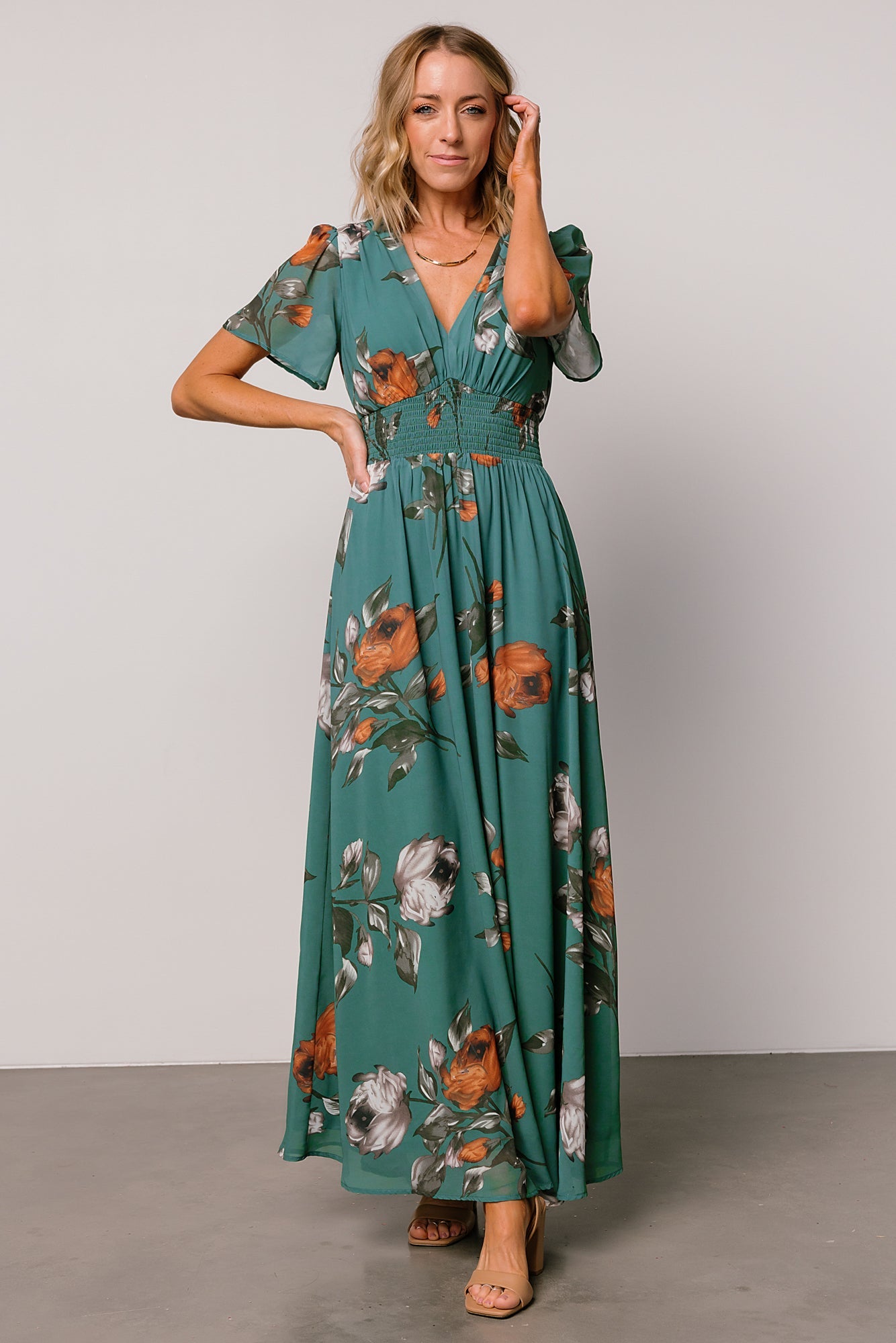 Birdie Maxi Dress | Eucalyptus Floral Collections Cheap Online