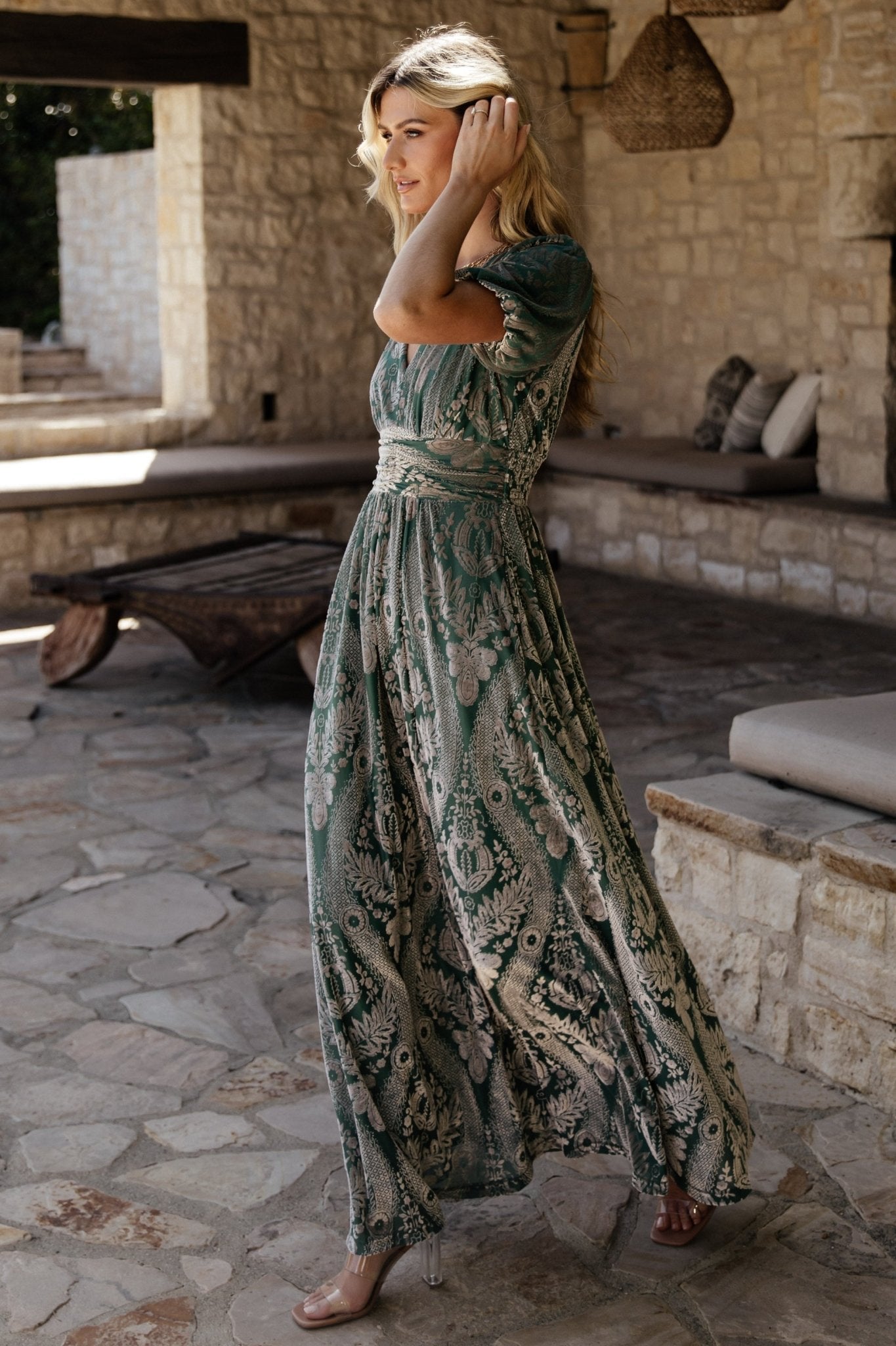 Leslie Velvet Maxi Dress | Sage + Silver Outlet Sale Online