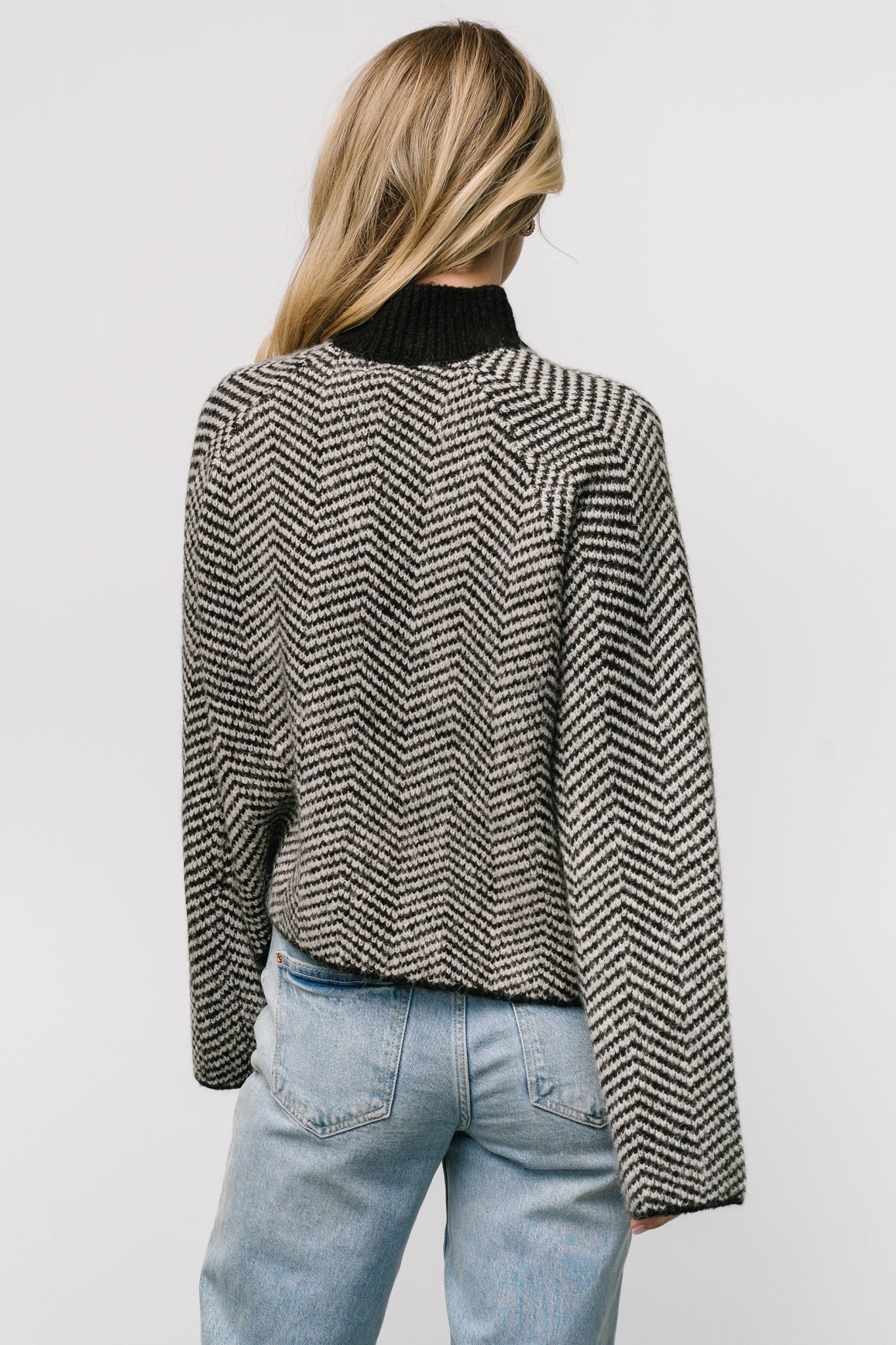 Trisha Knit Sweater | Black Stripe Free Shipping Good Selling