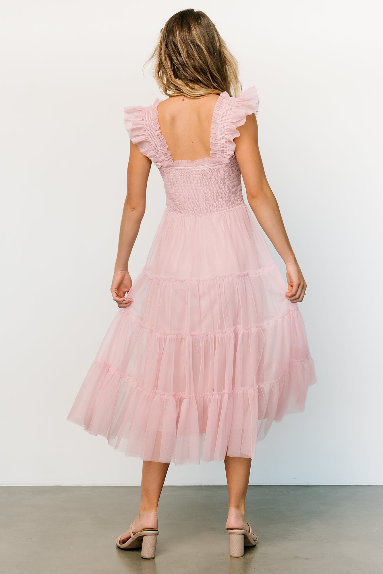 Emma Smocked Tulle Dress | Mauve Buy Cheap Browse